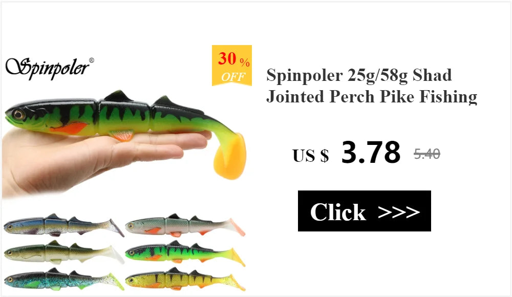Spinpoler TPR Floating 5”Jerk Bait Shad Minnow Soft Fishing Lure 10x Tough Artificial Bait Split Tail Drop Shot Bass Pike Zander - Daisan Mart