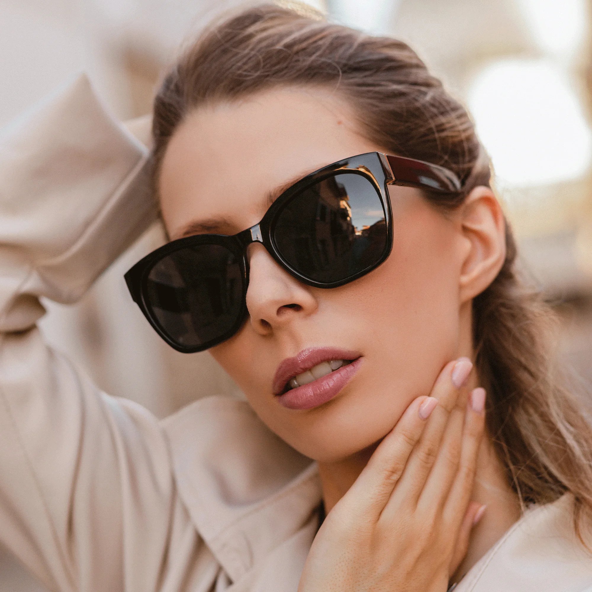 Kính Mát Nữ ZENOTTIC Mắt Mèo Chống Tia UV Thời Trang