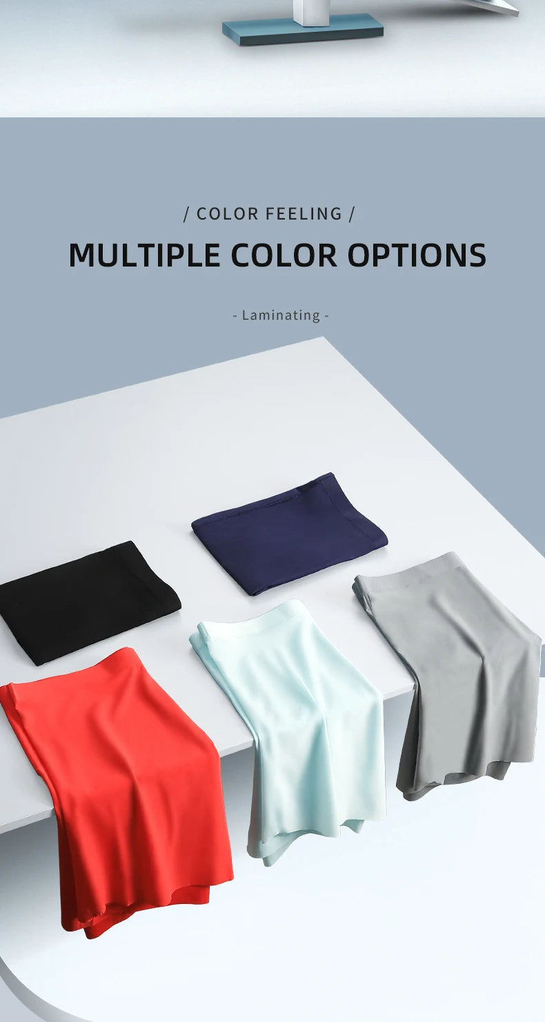 3D Ice Silk men's sports underwear, cool summer