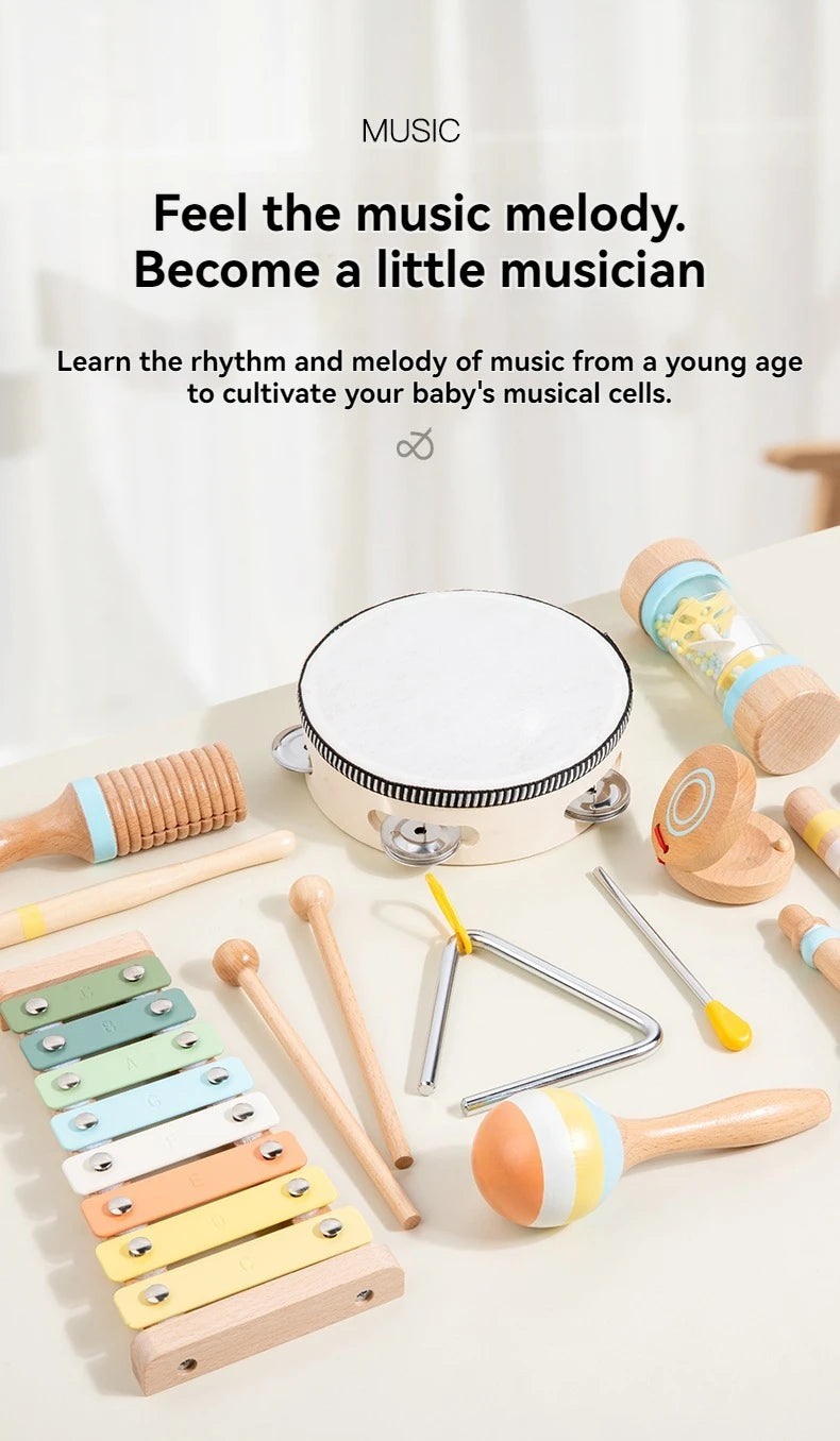 Interactive Wooden Musical Toy Set for Creative Children