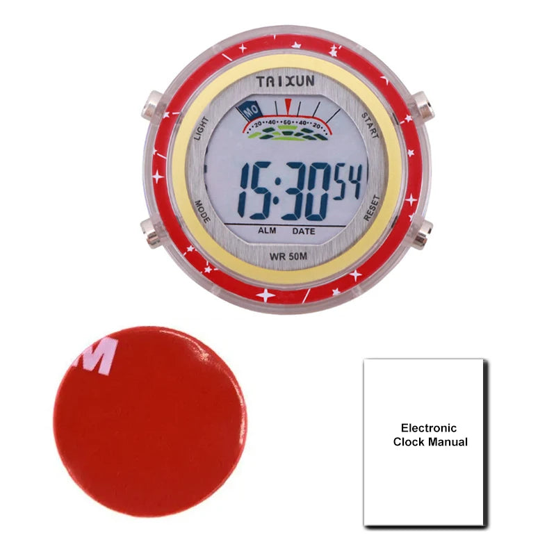 Đồng Hồ Dán Xe Máy Chống Nước - Mini Watch Dashboard