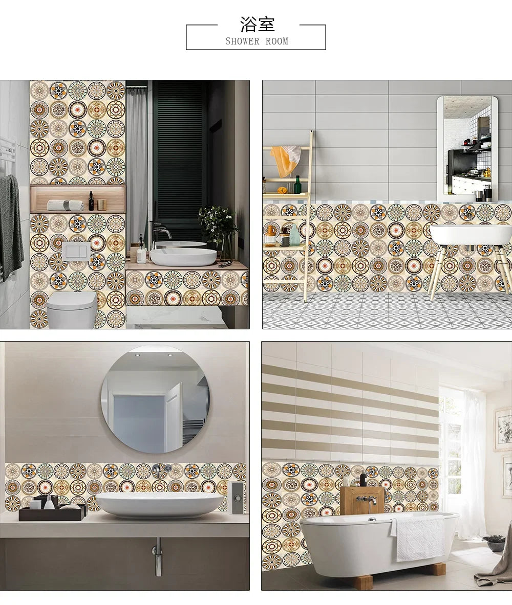 Bộ 10 Miếng Dán Tường Đá Marble Đen Trắng Xám Sang Trọng - Daisan Mart