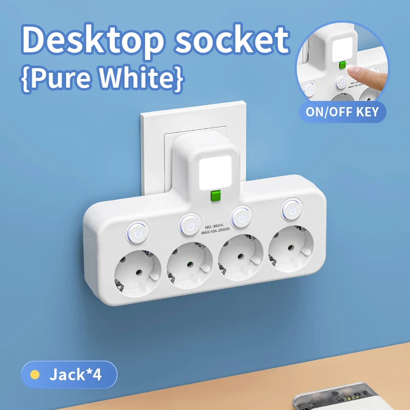 Ổ Điện Đa Năng 3 Cổng AC kèm USB-C cho Nhà & Văn Phòng - Daisan Mart