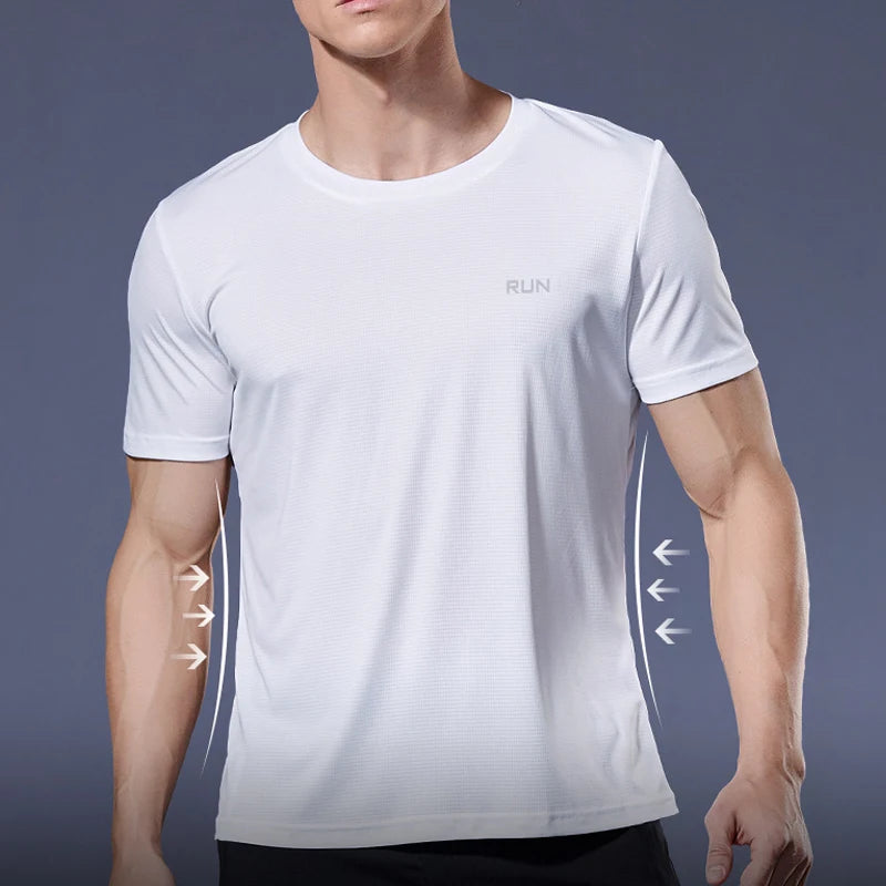 Men's Summer Quick Dry Bodybuilding Sports Shirt