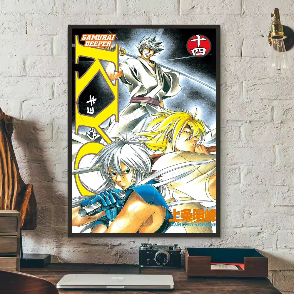 Samurai D-Deeper KYOS Comic Poster Wall Art Painting Sticker For Home Room Decoration Bedroom Decor Waterproof Posters