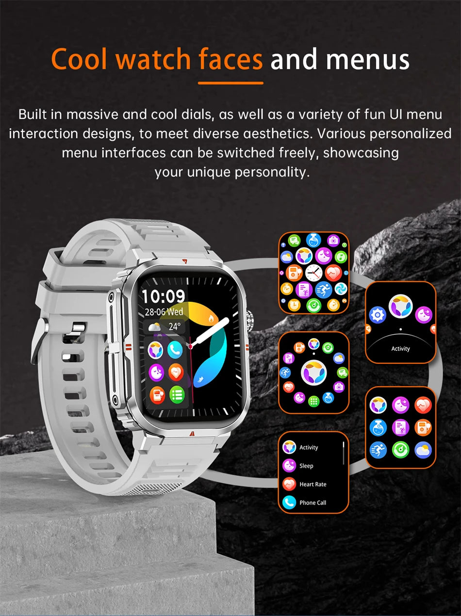 Đồng Hồ Thông Minh LIGE 2.01'' Chống Nước Thể Thao - Daisan Mart