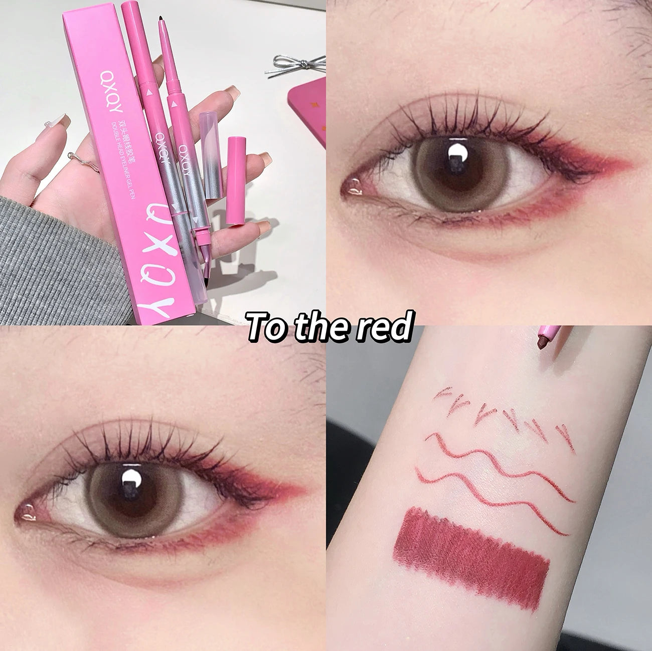 Dual-Ended Eyeliner - Smooth, Long-Lasting, Easy to Use for Beginners