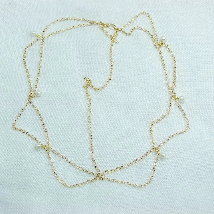 Unique Indian Boho Pearl Bridal Crown