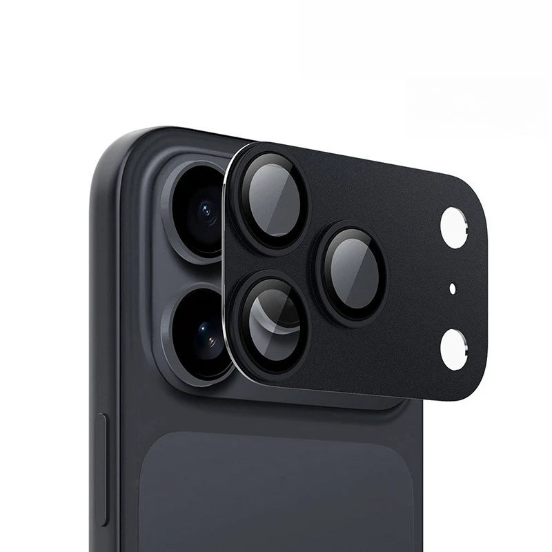 Metal Camera Lens Protector Tempered Glass 9H Hardness Alloy Scratch Proof Camera Cover Impact Protection for IPhone 17 Pro Max