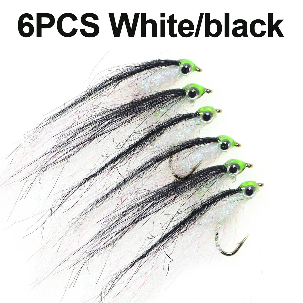 Bộ 6 mồi giả cá sợi mịn ICERIO câu cá hồi, cá bass