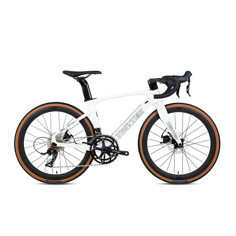 Twitter children's carbon fiber road bike 24 inch Hydraulic Disc Brake Road Racing Bicycle WheelTop GEX-12S student bicicleta