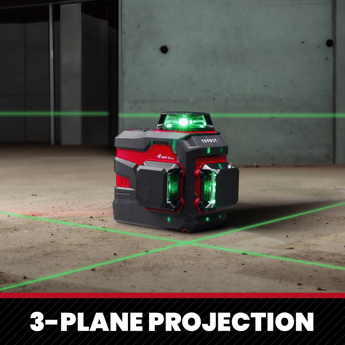 360° Máy Cân Mực Laser Xanh YEVOLT 12/16 Tia - Daisan Mart