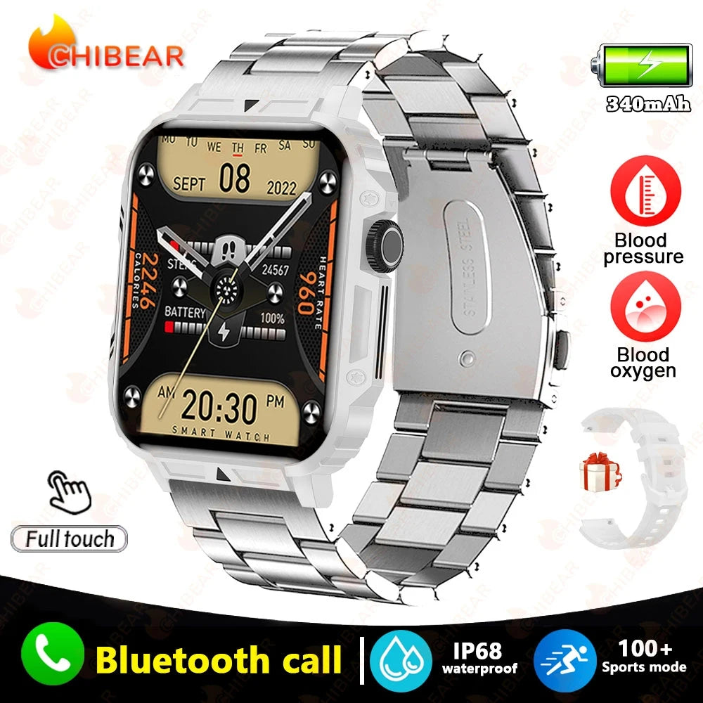 SmartWatch Nam 1.95 - Chống Nước, Gọi Bluetooth