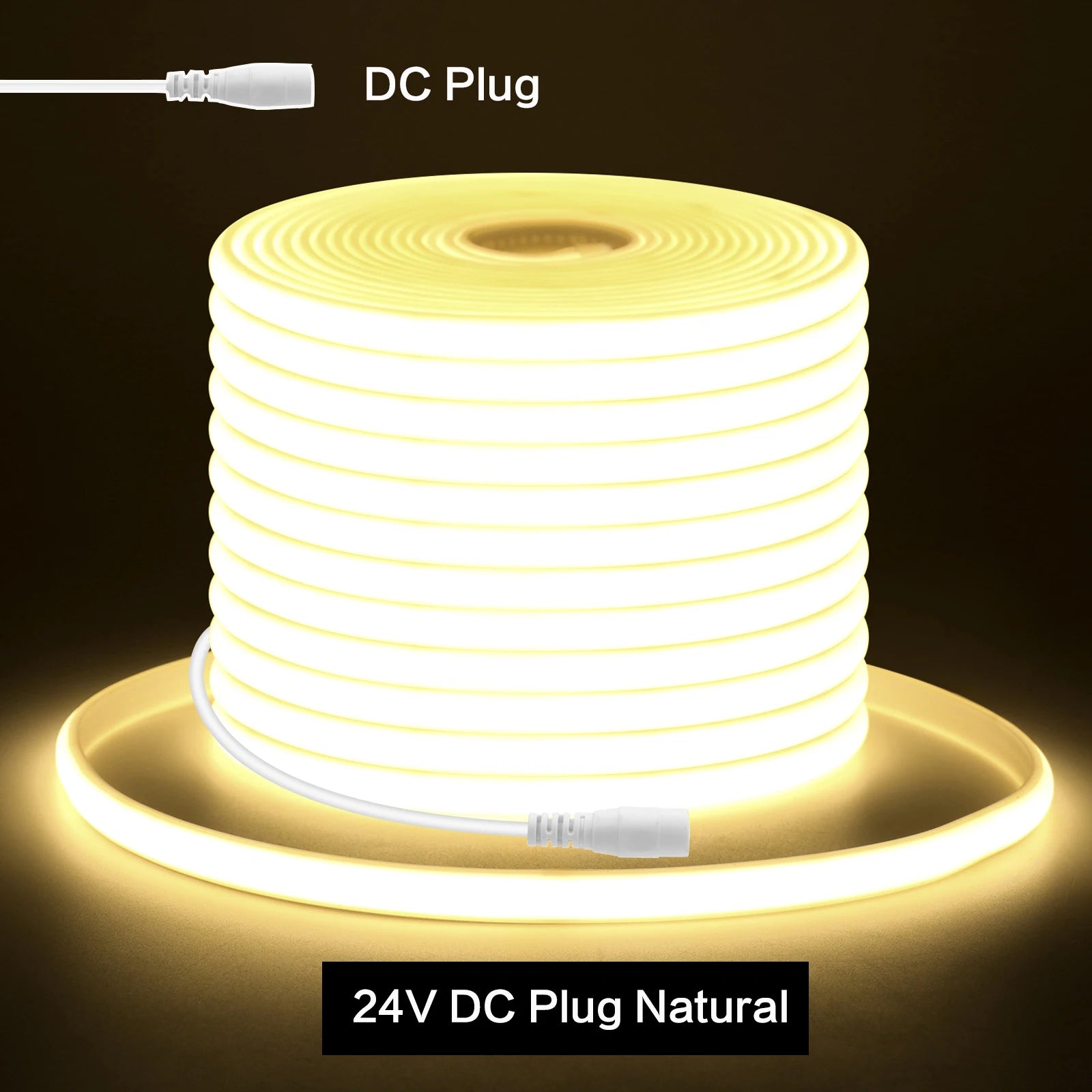 Dải Đèn LED COB Chống Nước IP67 Dẻo 12V 24V 320LEDs/M - Daisan Mart