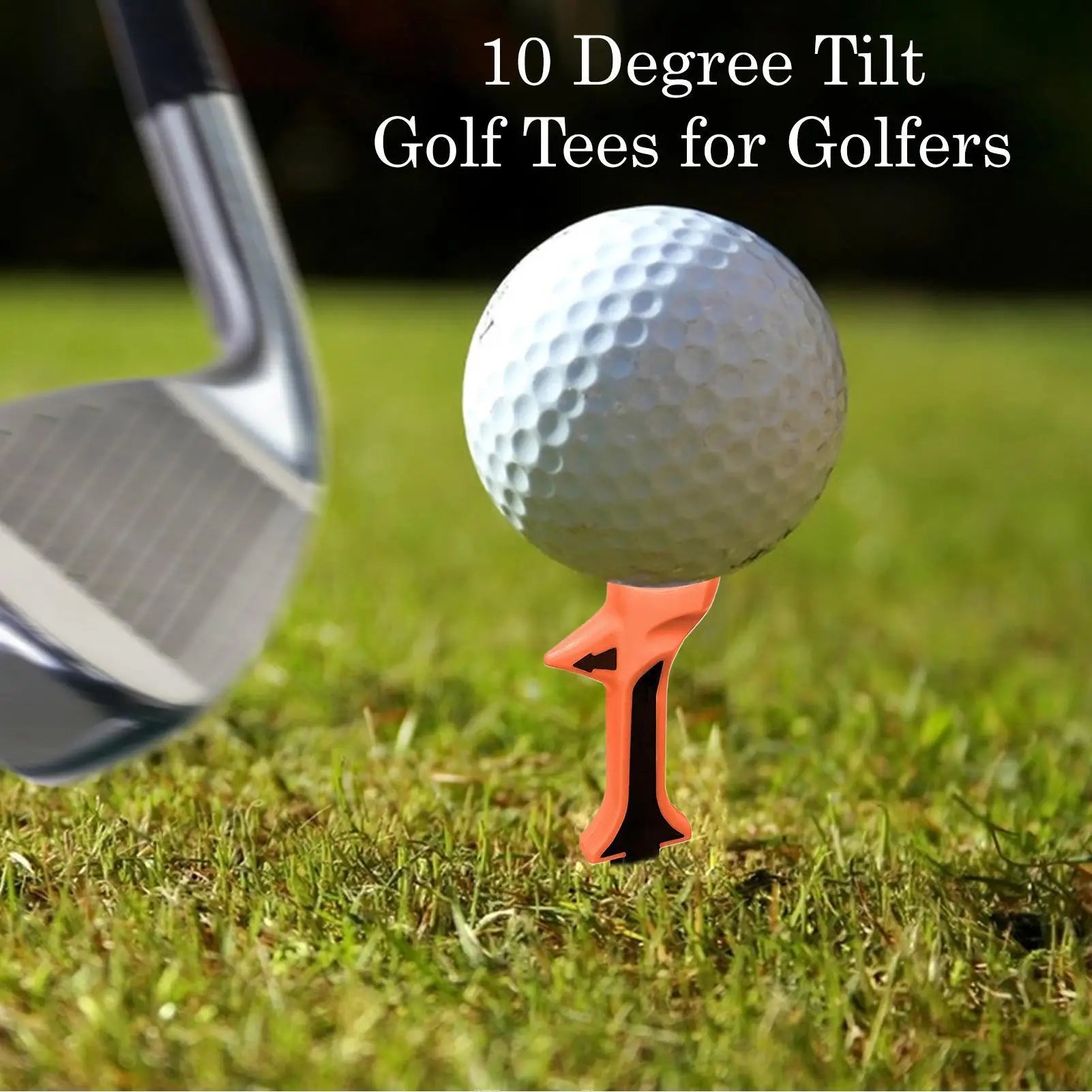 10 Degree Tilted Golf Tee - Increases Accuracy for Golfers