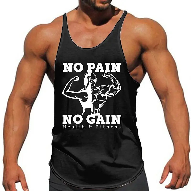 Áo Tank Nam Tập Gym No Pain No Gain Thoáng Mát - Daisan Mart