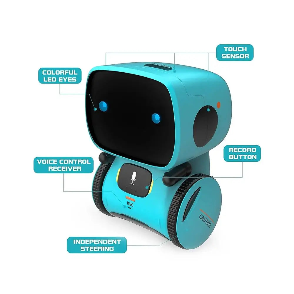Toy Robot Intelligent Robots Russian & English & Spanish Version Voice & Touch control Toys Interactive Educational RC Robot - Daisan Mart