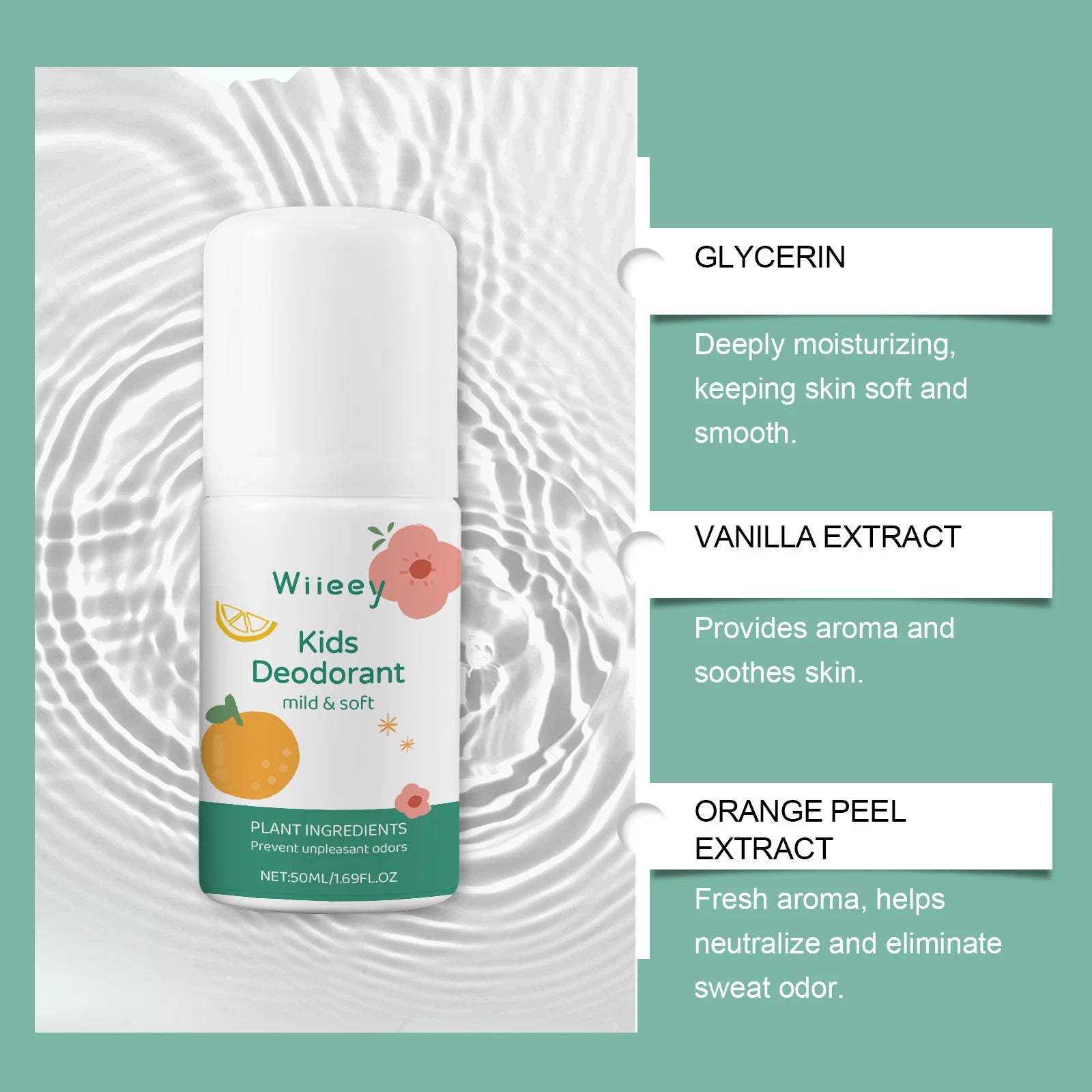 Natural Deodorant - Skin Care Wax for Men, Women and Children