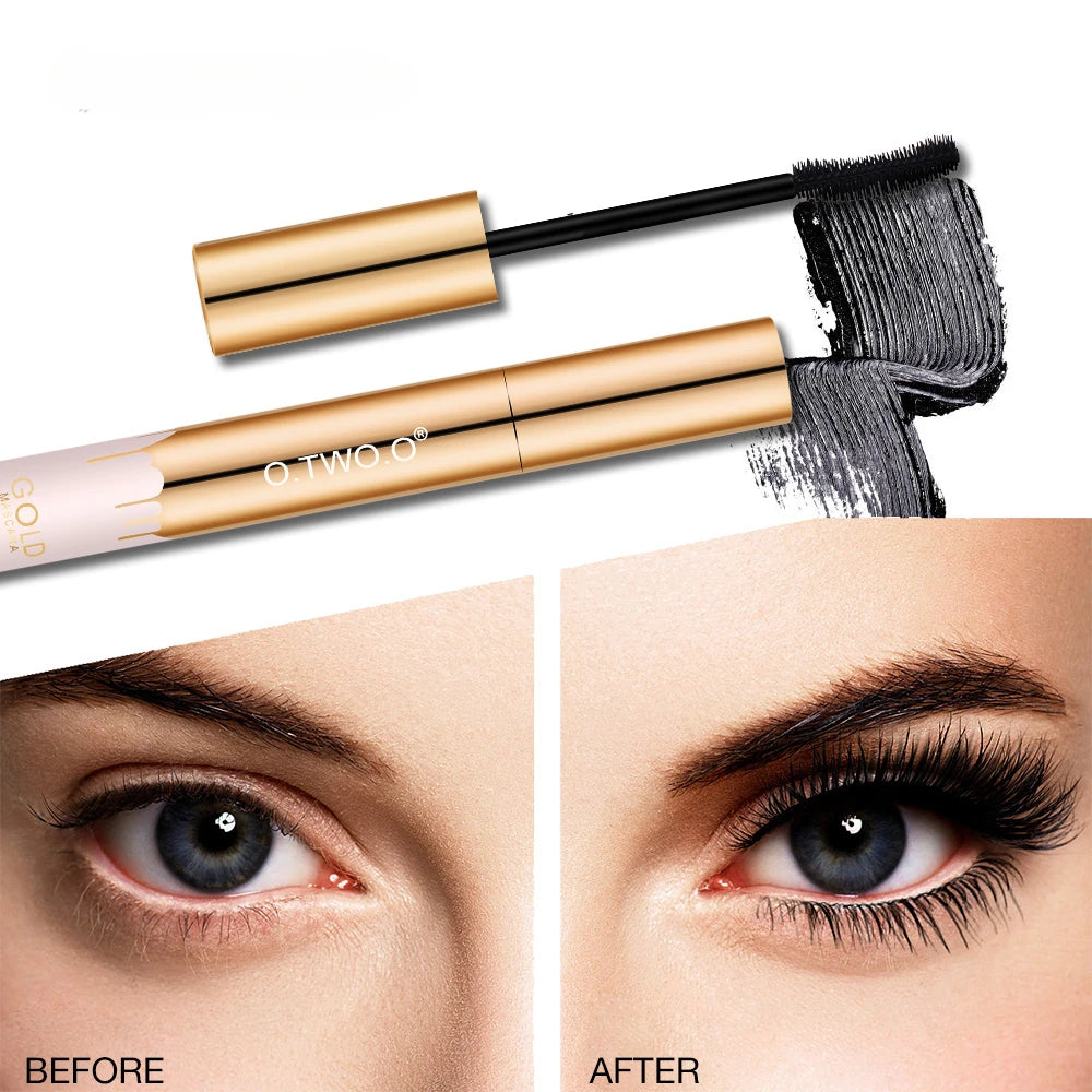 3D Long Black Mascara - Long Lasting Luxurious Gold Color