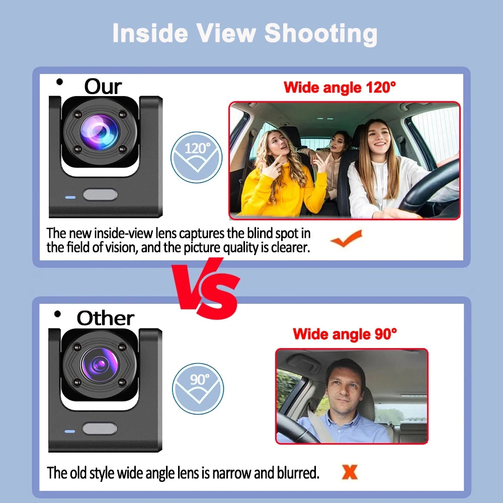 CamX3 - WIFI Car Dash Cam, 2/3 Lenses