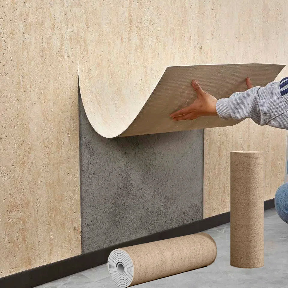 Waterproof Industrial Cement Wallpaper Easy To Stick