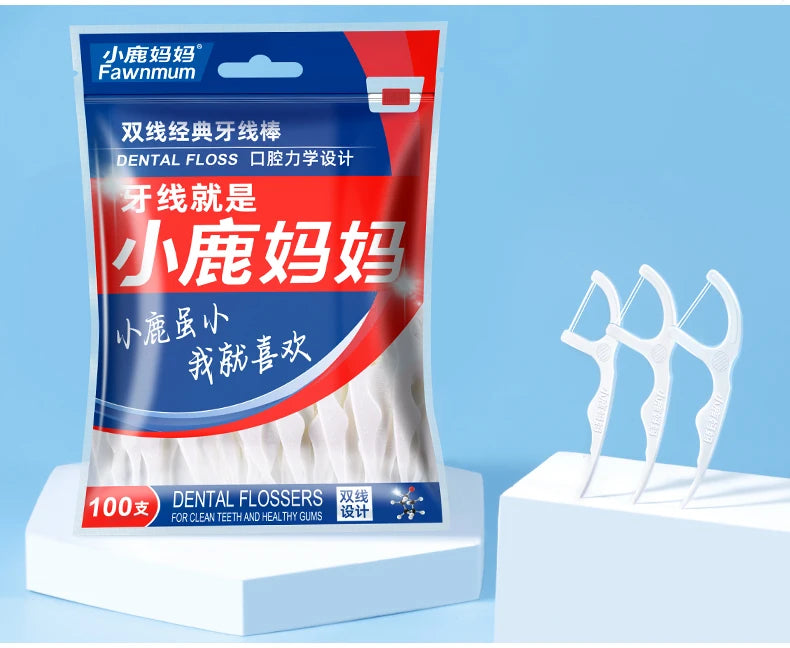 Fawnmum 2-Layer Dental Floss - Family Box 1000C