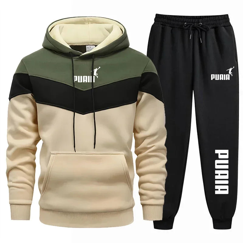 Bộ Đồ Thể Thao Nam Áo Hoodie & Quần Thoải Mái - Daisan Mart