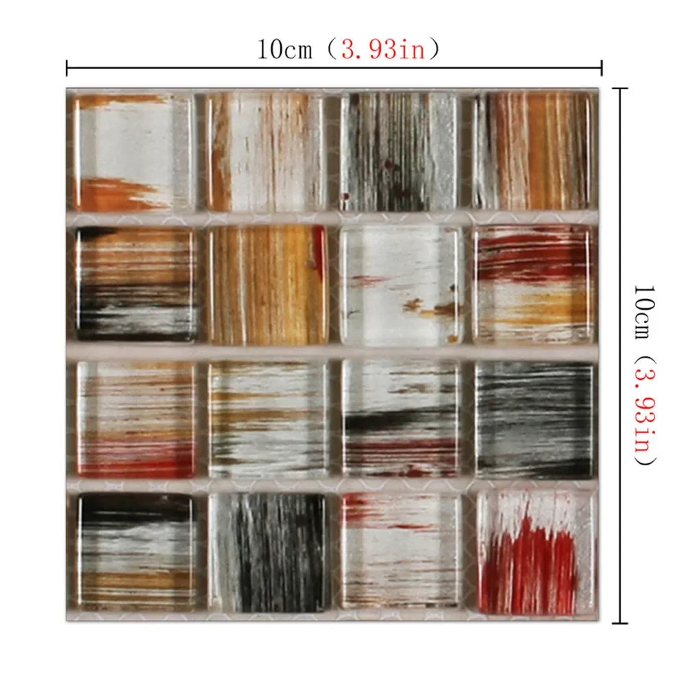 Set of 20 3D Waterproof Stickers for Kitchen/Bathroom Decoration