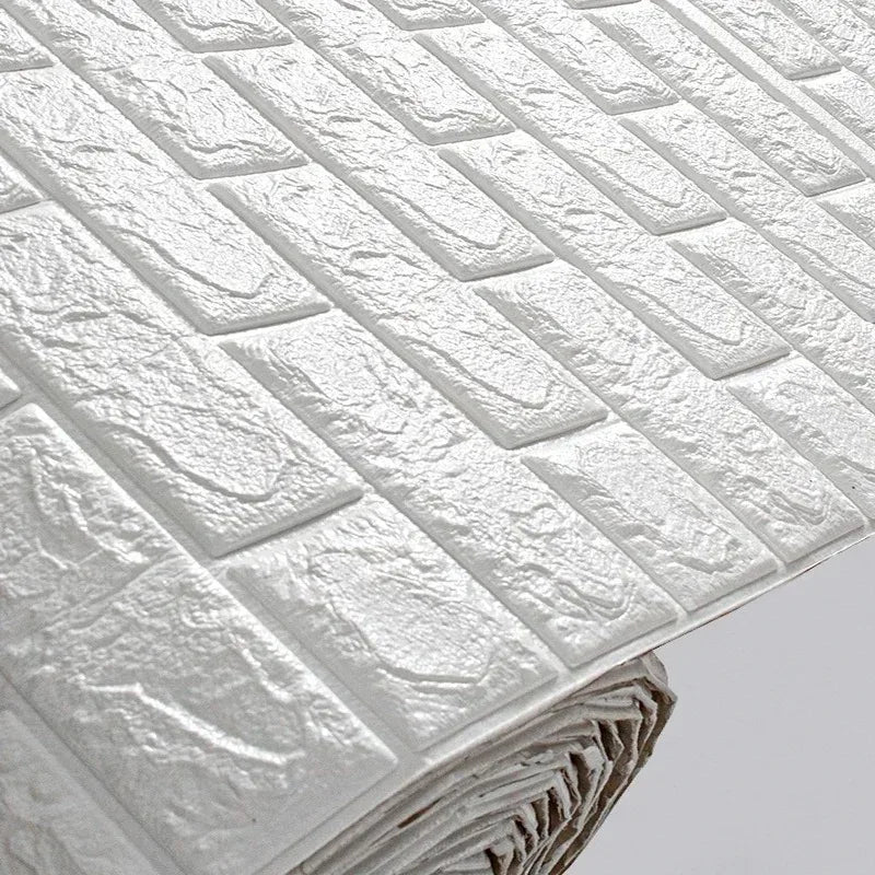 Giấy Dán Tường Gạch Xốp 3D Tự Dán Chống Nước 70x100