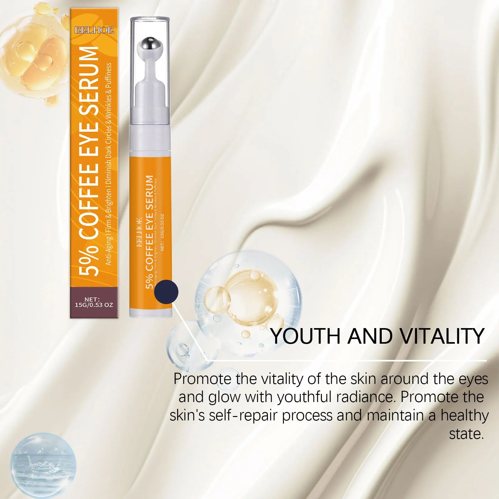 Collagen Anti-Wrinkle Eye Serum Reduces Dark Circles and Puffiness