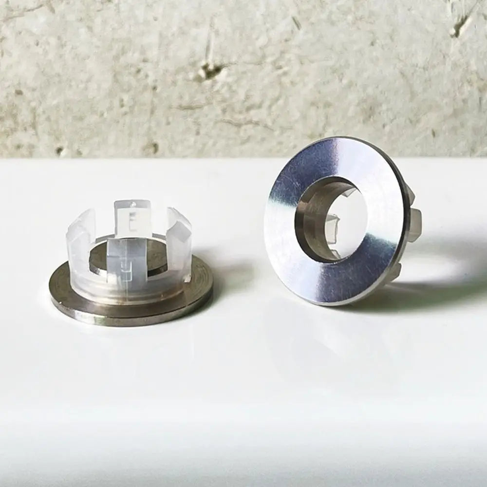 Stainless Steel Sink Overflow Covers Round Replacement Wash Basin Overflow Ring Plug Tub Drain Stopper Kitchen Bathroom Supplies