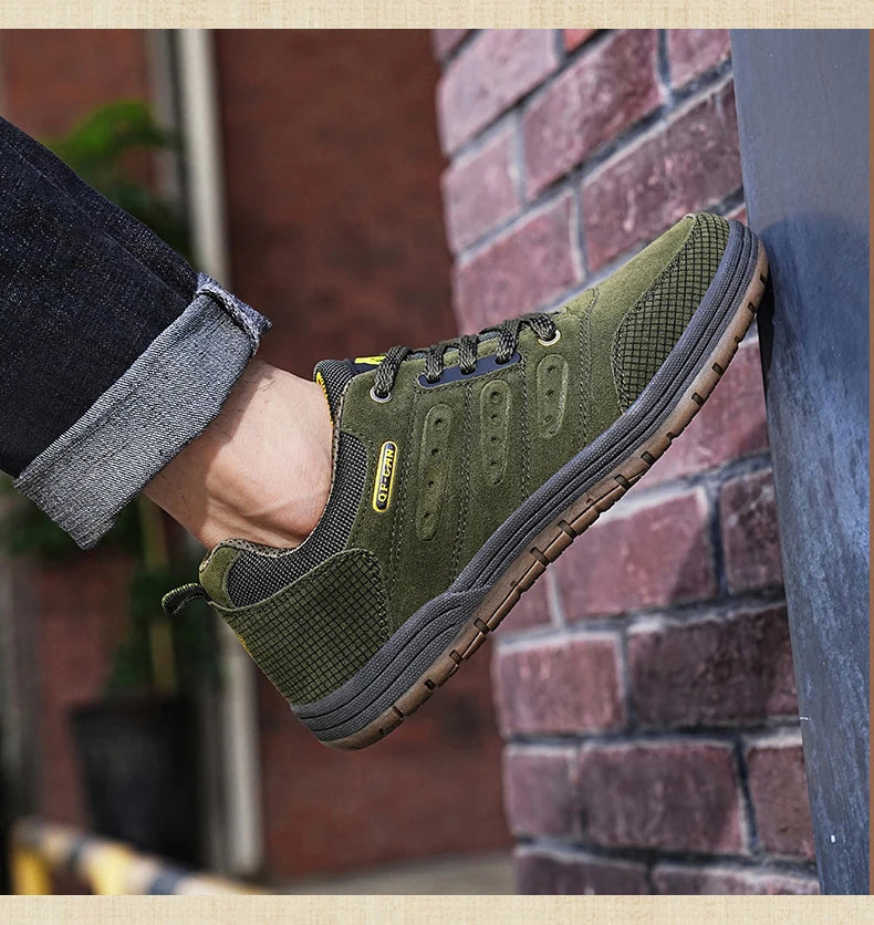 Giày Trượt Ván Nam Thu Retro Da Lộn Jeans Thời Trang