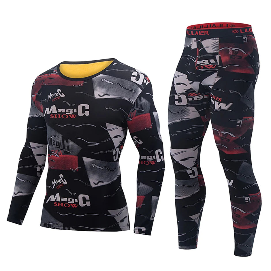 Bộ Đồ Lót Nam Thu Đông Nỉ Nhung In Thời Trang Ấm