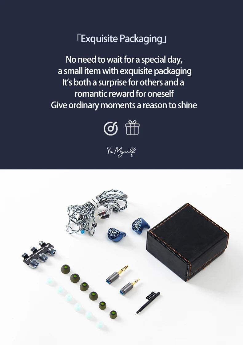 Tai nghe Sound Rhyme SR10 Hybrid 2DD+4BA+4PB HiFi - Daisan Mart