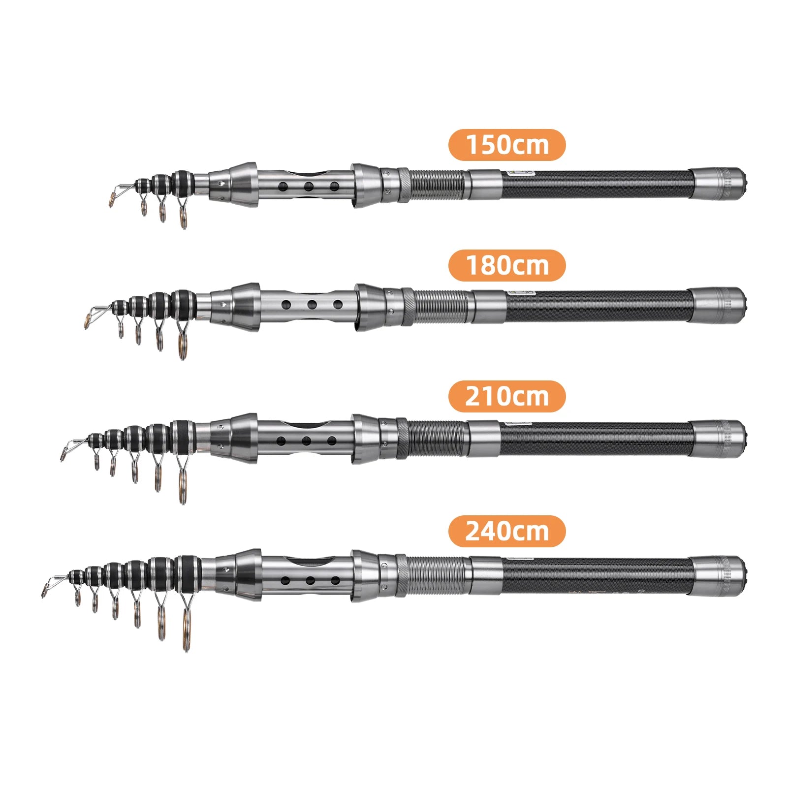 Bộ Cần Câu 2 Cây Carbon Gọn Nhẹ Kèm Máy Câu