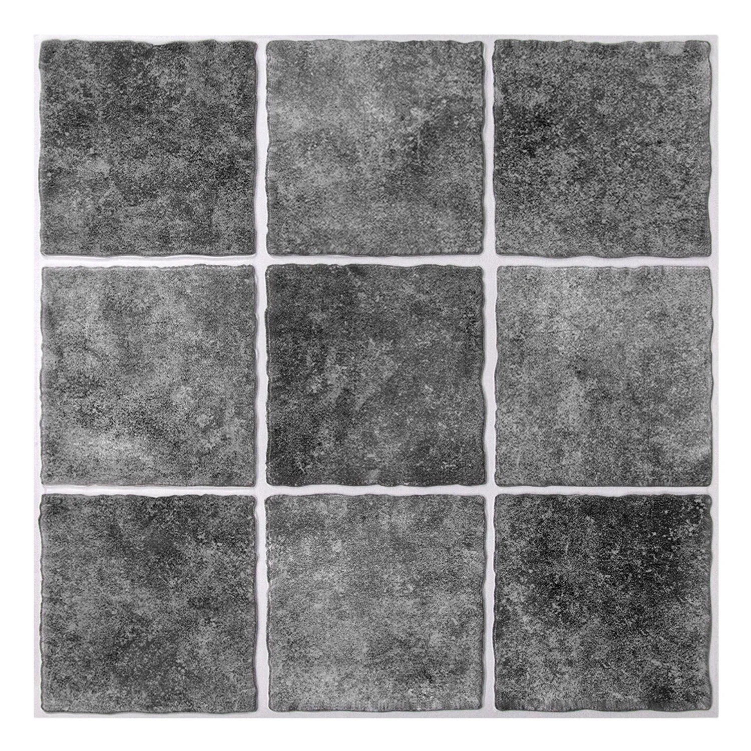 3D Blue Waterproof Self-Adhesive Kitchen Wall Tiles