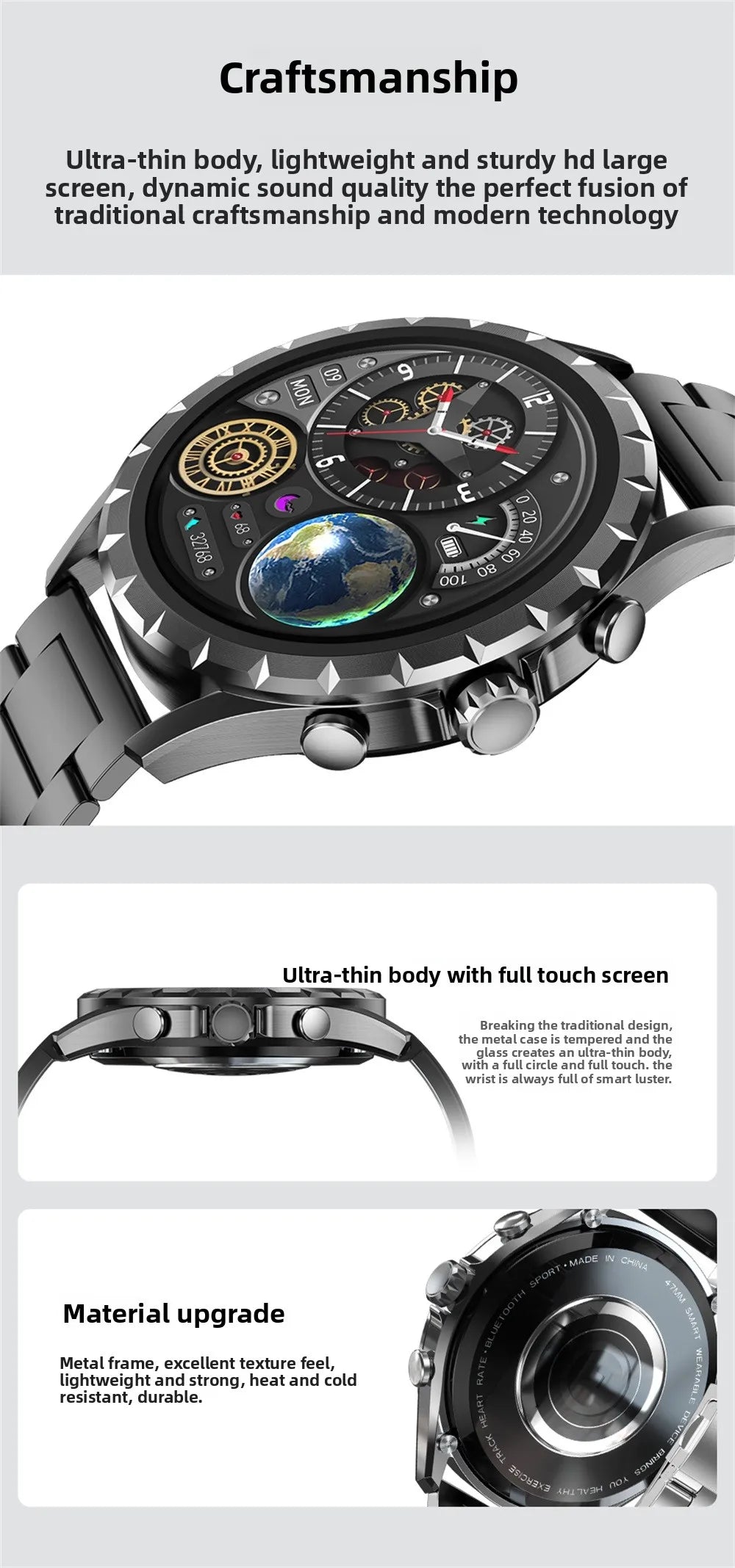 Đồng Hồ Thông Minh 1.45 Thể Thao, Gọi Bluetooth, NFC