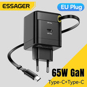 Sạc Nhanh Essager 65W GaN Kèm Dây Rút Đa Năng - Daisan Mart