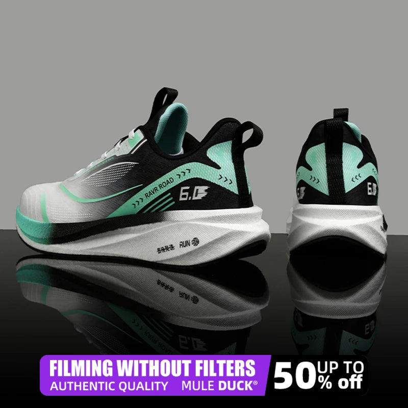 Giày Thể Thao Đế Carbon Chạy Bộ Nhẹ Êm Thoáng Khí