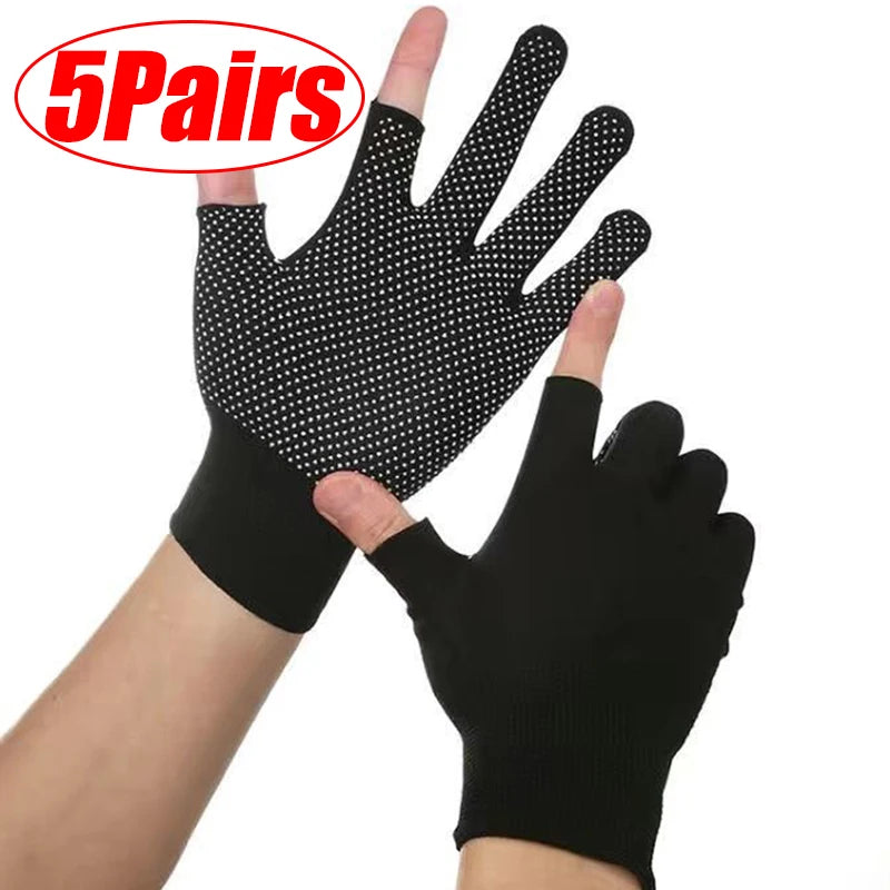 5/10雙裝 騎乘手套 防滑觸控半指手套 尼龍夏季戶外健身透氣摩托車手套