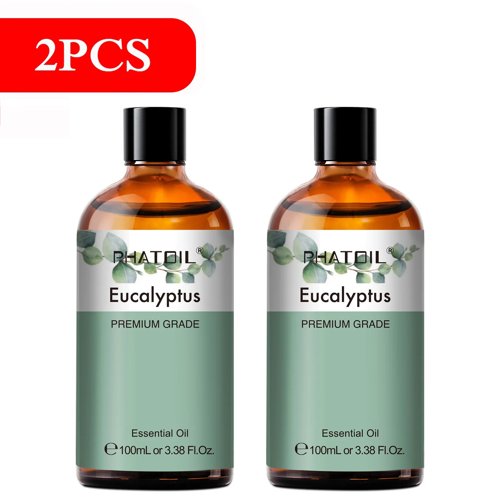 PHATOIL 100ML Eucalyptus Rose Essential Oils Lavender Indian Sandalwood Bergamot Cinnamon Lemongrass Essential Oils For Skin - Daisan Mart