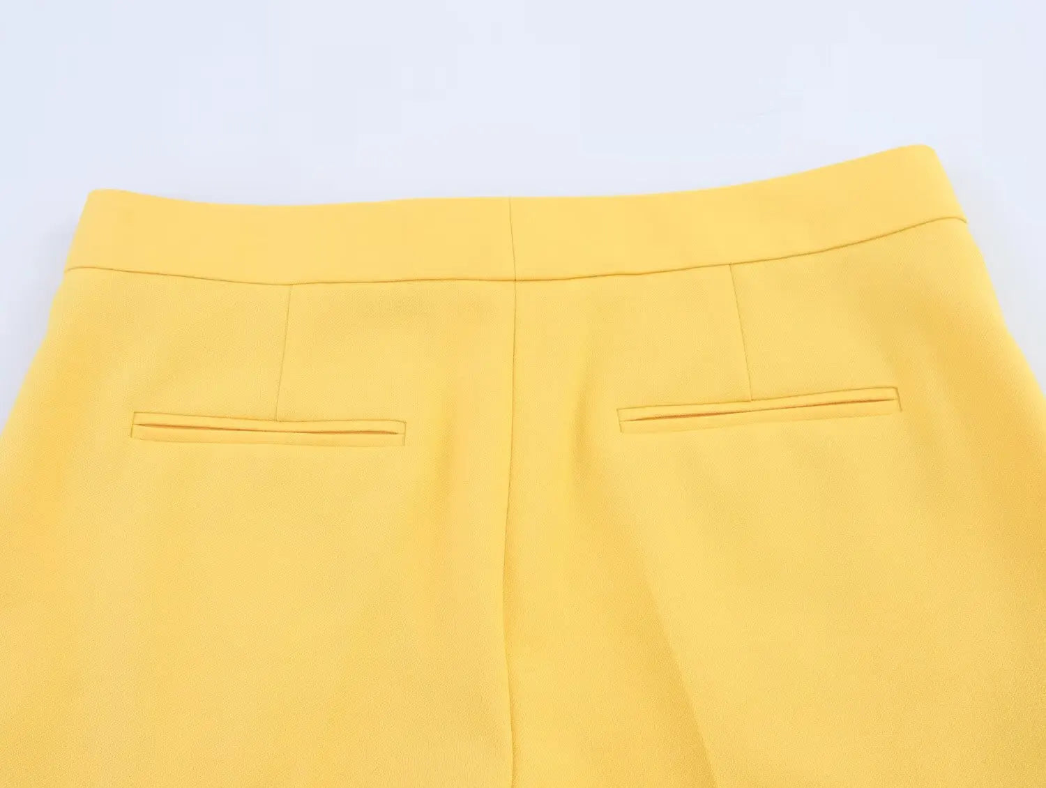 Office Lady Suits Two Piece Pant Set Turn-Down Collar Long Sleeve Double-Breasted Blazers+Mid Waist Zipper Flared Pants - Daisan Mart