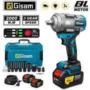 Máy Siết Bu Lông Không Chổi Than 2000N.M Gisam 18V - Daisan Mart