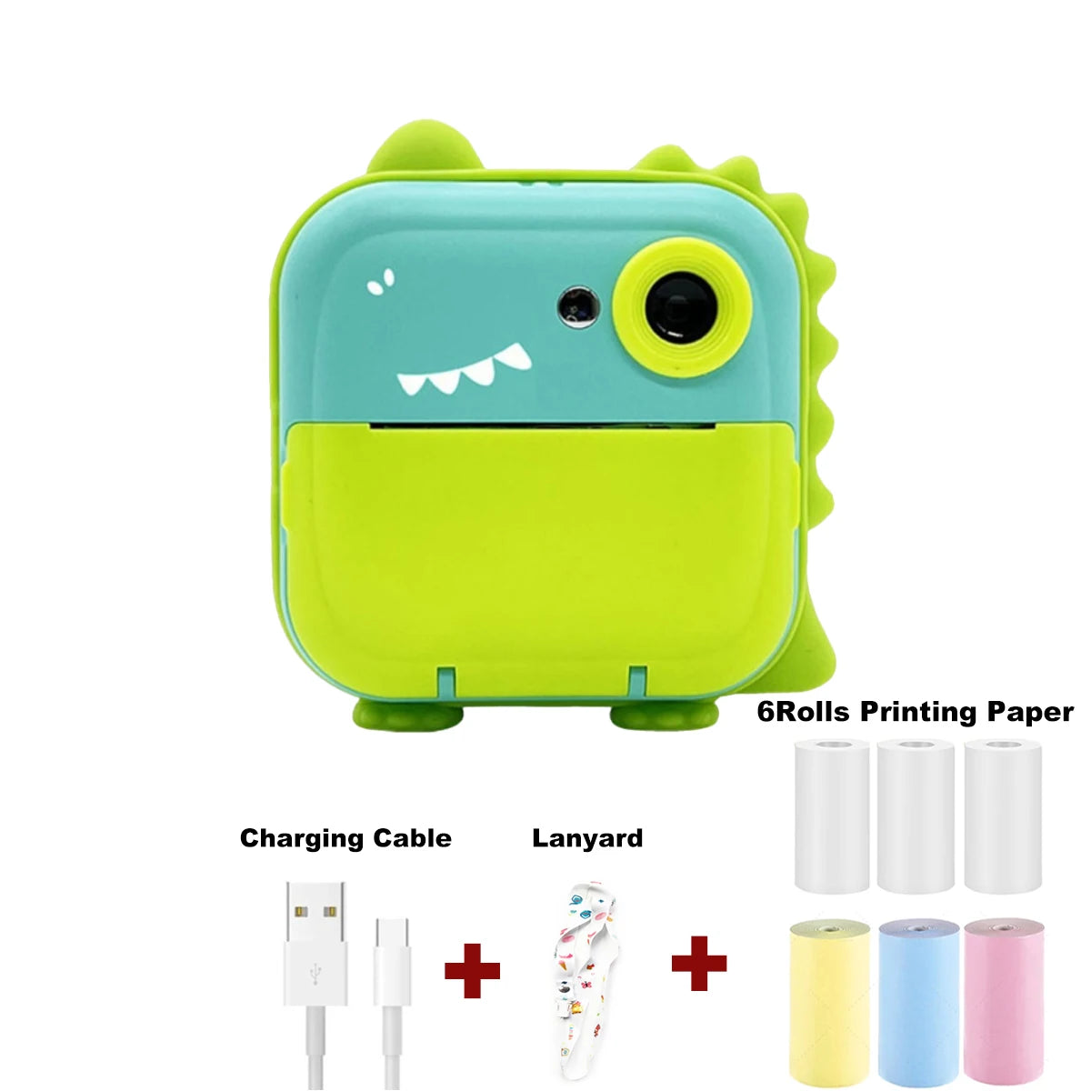 Fast Printing Camera for Kids - Inkless Sticker Photo Printing