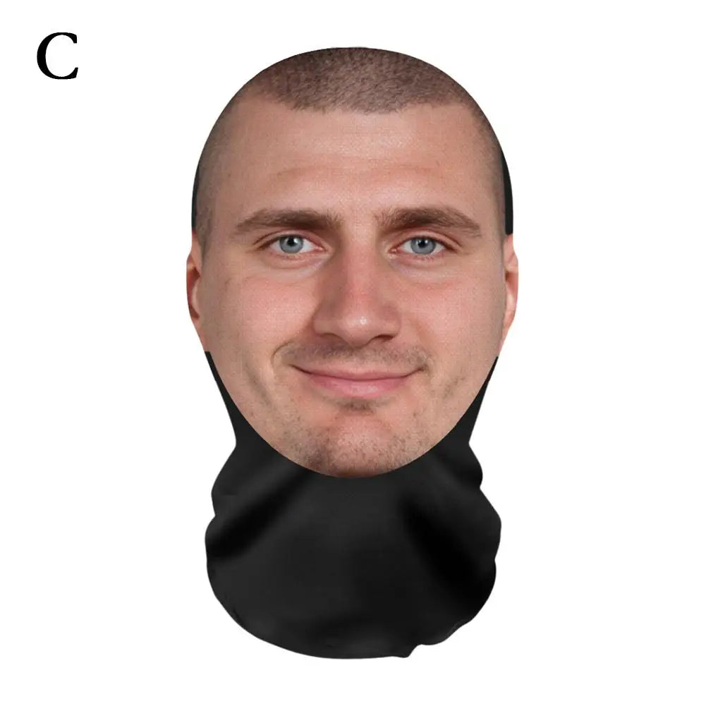 New 3D Printed Mask Full Face Mask Simulation Character Celebrity Face Funny Headgear for Fans Cosplay Role Play Face Mask - Daisan Mart
