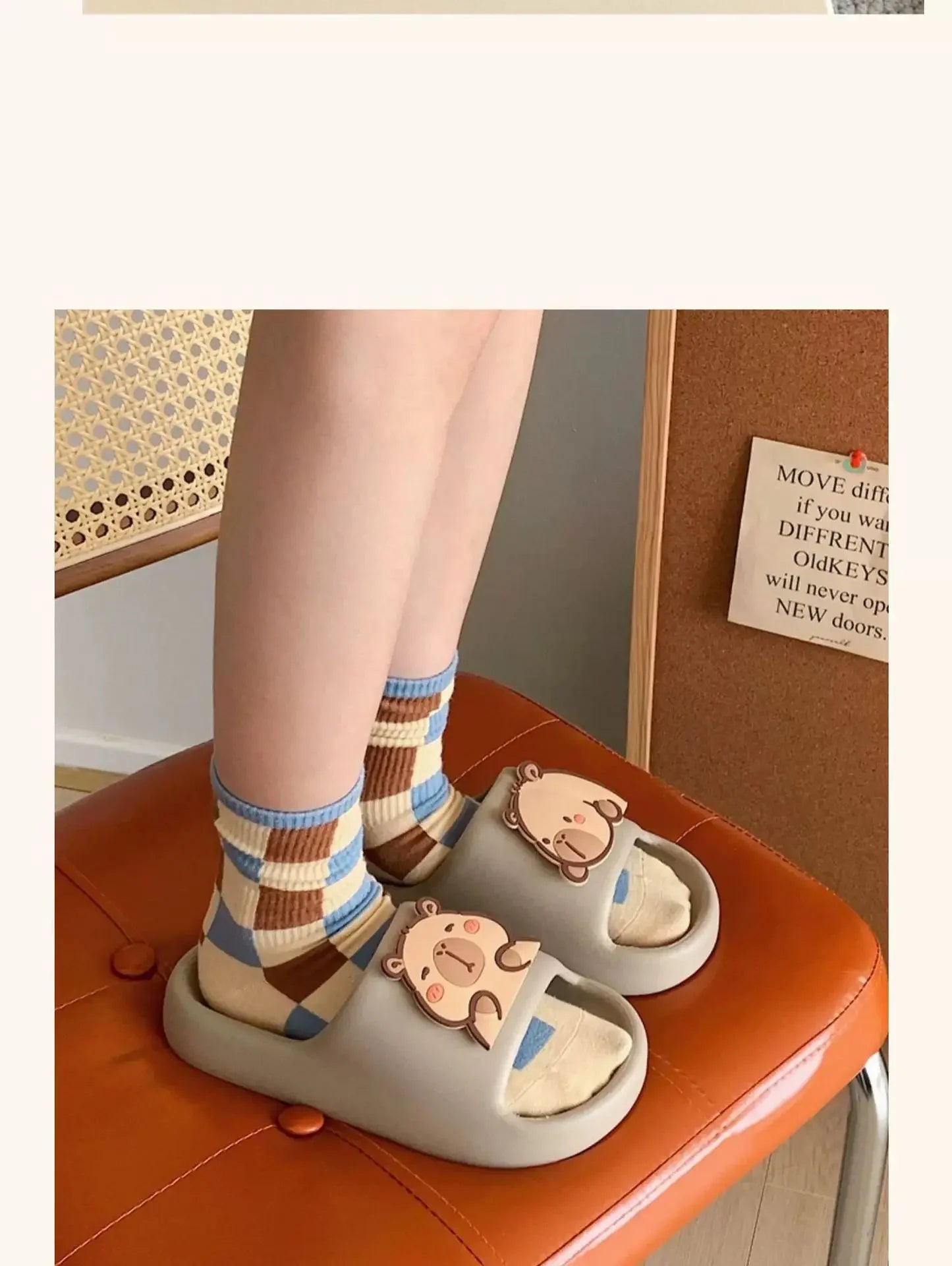 Dép Nữ Kapibara Mây Dễ Thương Đi Biển Nhà êm