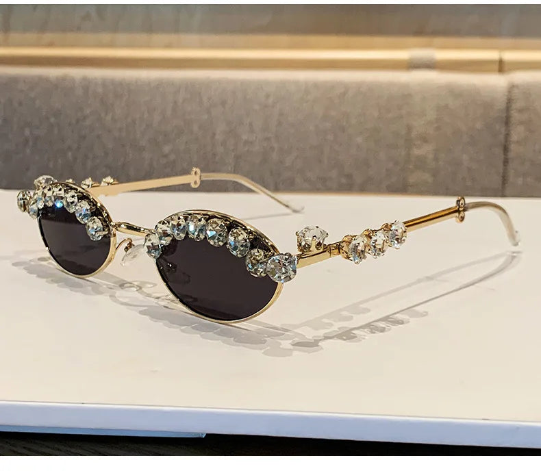 High-end Diamond Oval Women's Sunglasses 2025