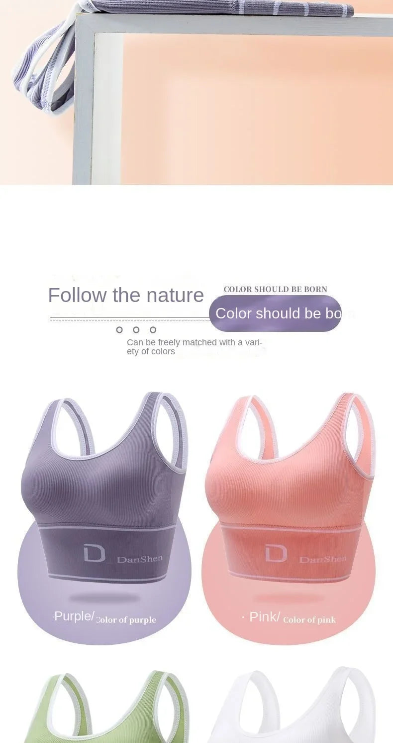 Áo Bra Thể Thao Nữ Không Gọng, Nâng Đỡ, Đẹp Lưng - Daisan Mart