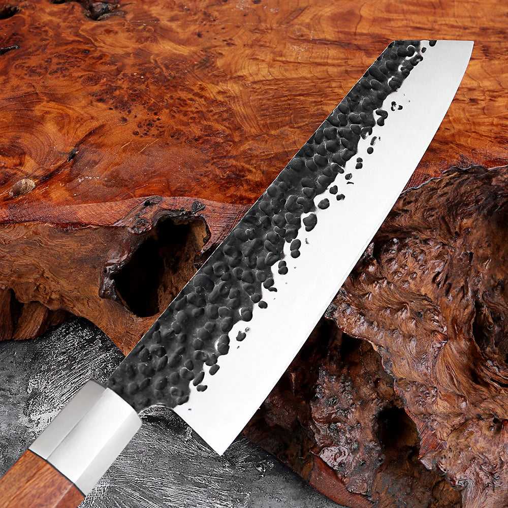 Bộ Dao Nhà Bếp XITUO, Thép Carbon Cao, Tay Cầm Bát Giác