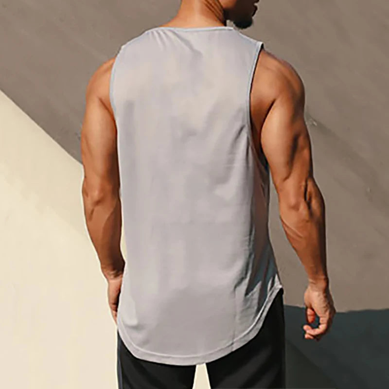 Men's Gym Mesh Tank Top Quick Dry Bodybuilding Cool